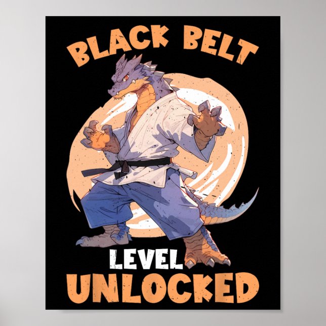 Poster Niveau de ceinture noire déverrouillé (Devant)