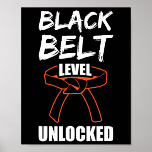 Poster Niveau de ceinture noire déverrouillé 1