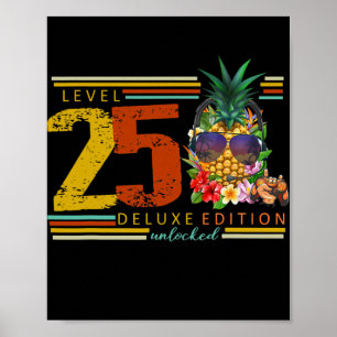 Poster Niveau débloqué 25e anniversaire 25 ans de jeu