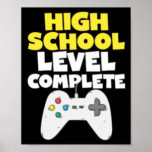 Poster Niveau lycée Complet Graduation Vidéo jeu
