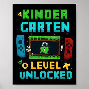 Poster Niveau maternelle débloqué Ck pour l'école Pixel A