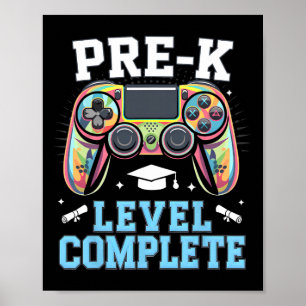 Poster Niveau pré-maternelle terminé Dernier jour d'école