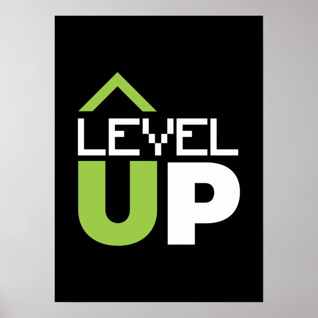 Poster Niveau supérieur, Motivation jeu vidéo, Gamer, Jeu (Devant)