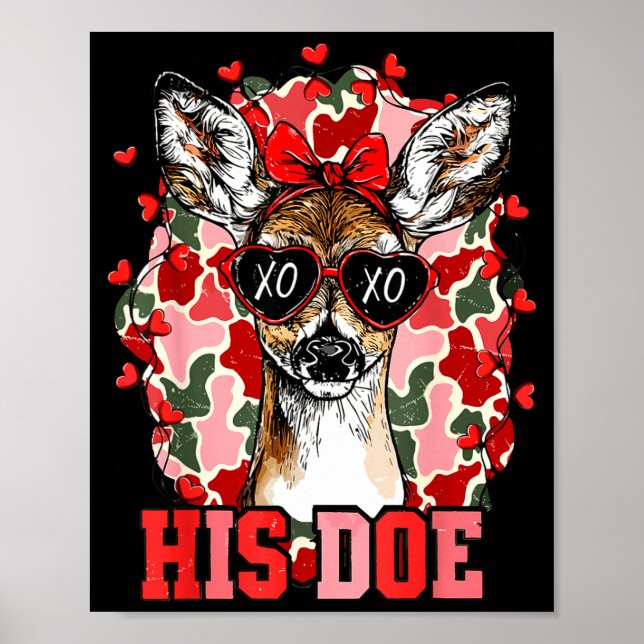 Poster Nk His Doe Camo Deer Hunting Camouflage Matching C (Devant)