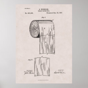 Poster No. 465.588 de brevet de papier hygiénique par S.