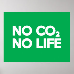 POSTER NO CO2 PAS DE VIE