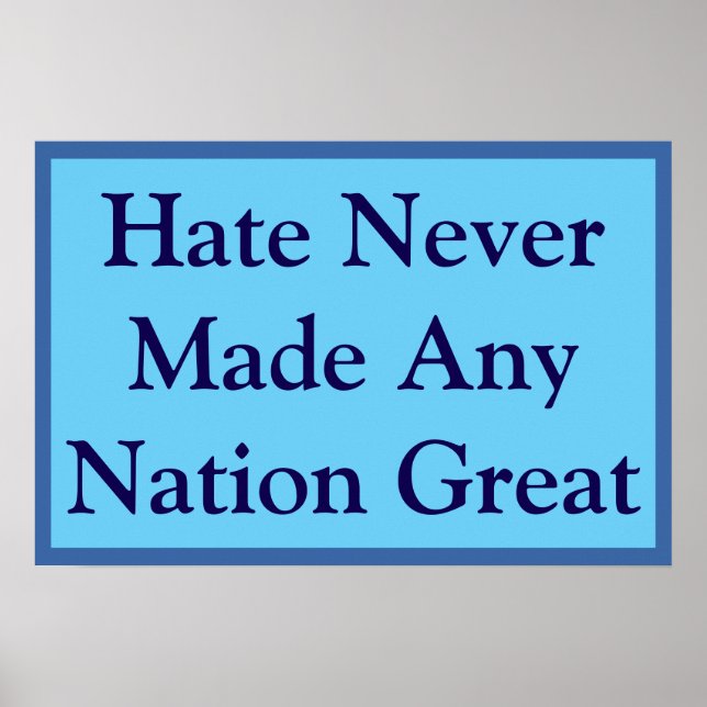 Poster No Great Nation Hates (Devant)