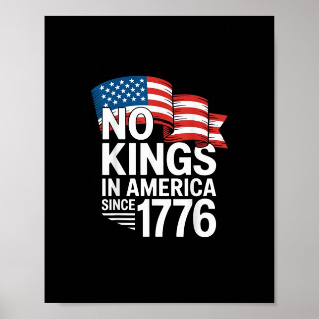 Poster No Kings In America Since 1776 Protest Creative St (Devant)
