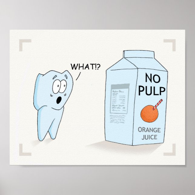 Poster "No Pulp" (Vorne)