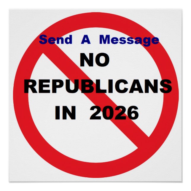 Poster NO Repugs (Devant)