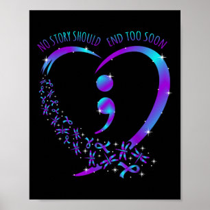 Poster No Story Should End Happy Suicide Awareness Suppor