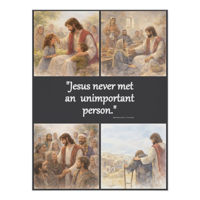 Poster No unimportant person (Devant)