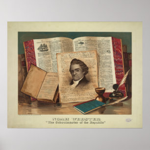 Poster Noah Webster L'Ecole Maître de la République