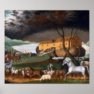 Poster Noah's Ark by Edward Hicks - Circa 1846