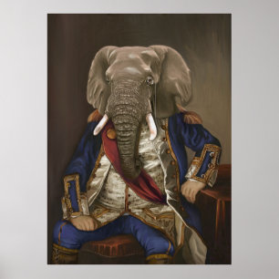 Poster Noble bêtes - Dandy Elephant