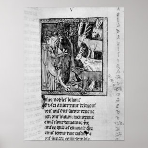 Poster Noble tenue, illustration "Roman de Renart"