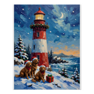 Poster Noël au phare de Terre-Neuve