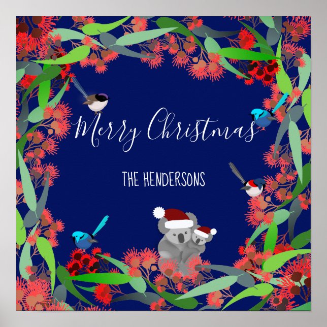 Poster Noël australien (Devant)