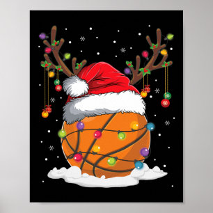 Poster Noël Byskbyll Reindeer Fun Santa Hat Xmas K