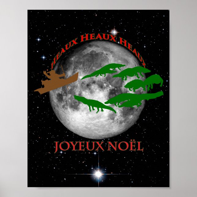 Poster Noël cajun (Devant)