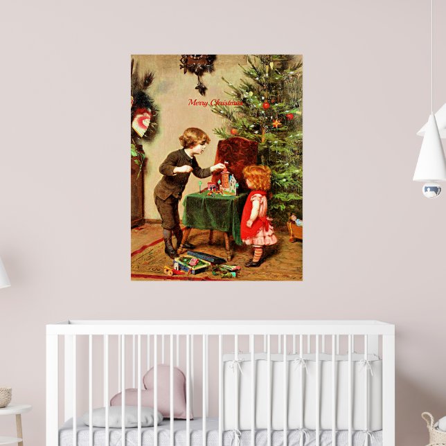 Poster Noël, célèbre peinture de Felix Ehrlich (Pépinière 2)