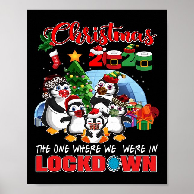 Poster Noël Celui Où Nous Étions Dans Le Pengui De Lockdo (Devant)