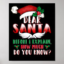 Noël Cher Père Noël Avant D'Expliquer Combien