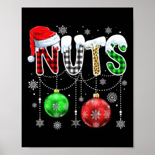 Poster Noël Correspondant Couple Famille Châtaignes 2