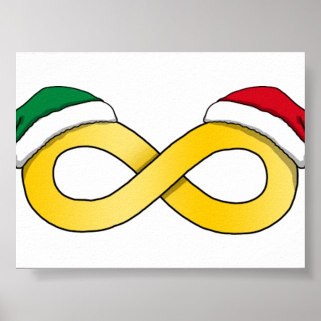 Poster Noël d'acceptation de l'autisme (Devant)