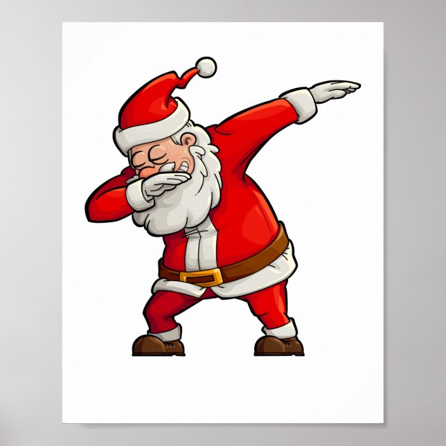 Poster Noël de Dabbing père Noël (Devant)