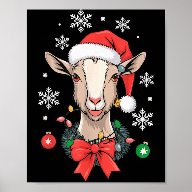 Poster Noël de la chèvre  (Devant)