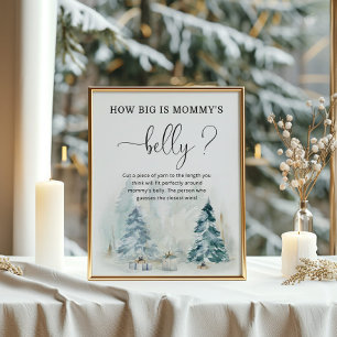 Poster Noël d'hiver à quel point est grand le jeu du vent