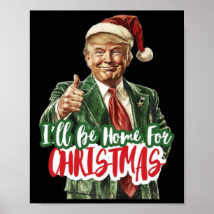 Poster Noël Donald Trump Président 2024 Dancing Funn