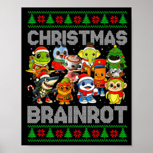 Poster Noël drôle italien Cerveau Pourri Italien CerveauP