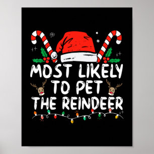 Poster Noël Drôle Le Plus Susceptible De Pet Le Rinder