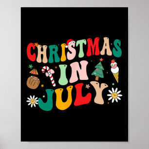 Poster Noël En Juillet Chemises Super Noël Été Hommes Deu