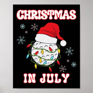 Poster Noël en juillet Golf Fan Xmas Été Femmes Hommes K