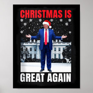 Poster Noël est à nouveau génial Drôle Donald Trump Chris