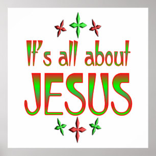 Poster Noël est à propos de Jésus