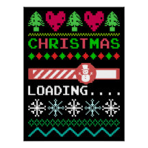 Noël est en train de charger amusant laide de Noël