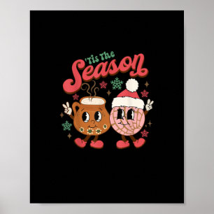 Poster Noël est la saison Mexican Concha Pan Dulce