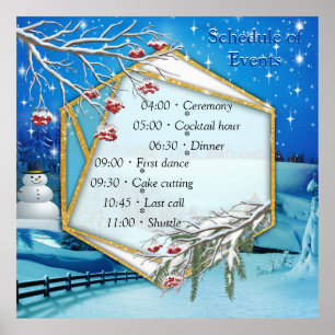 Poster Noël et Nouvel An 2024