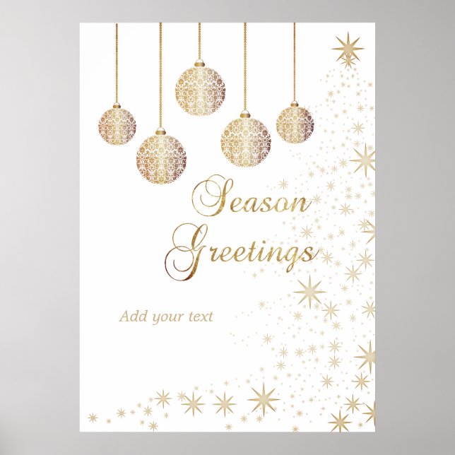 Poster Noël festif (Devant)