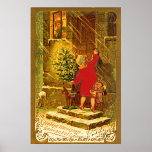 Poster Noël hongrois de 1896