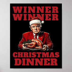 Poster Noël humoristique de Trump - Gagnante Noël