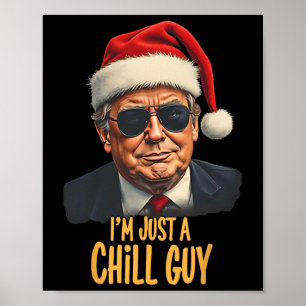Poster Noël Je ne suis qu'un enfant, les gars amusants Pè