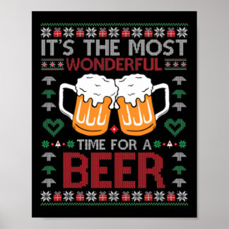 Poster Noël Merveilleux pour une bière mauvais Noël s
