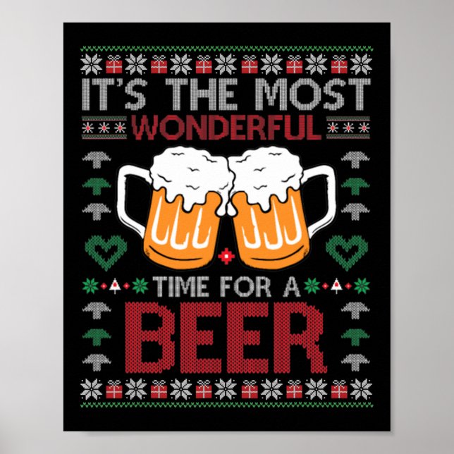 Poster Noël Merveilleux pour une bière mauvais Noël s (Devant)