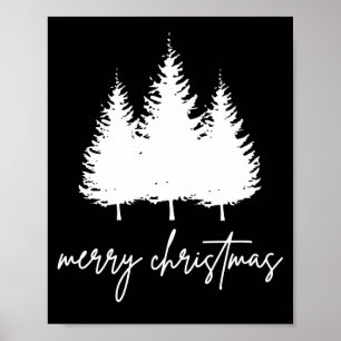 Poster Noël moderne minimaliste