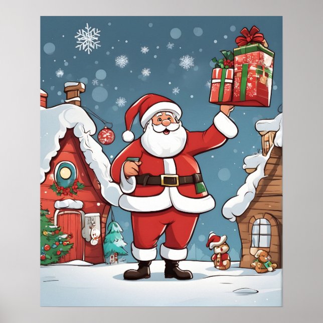 Poster Noël Père Noël (Devant)